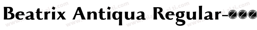 Beatrix Antiqua Regular字体转换